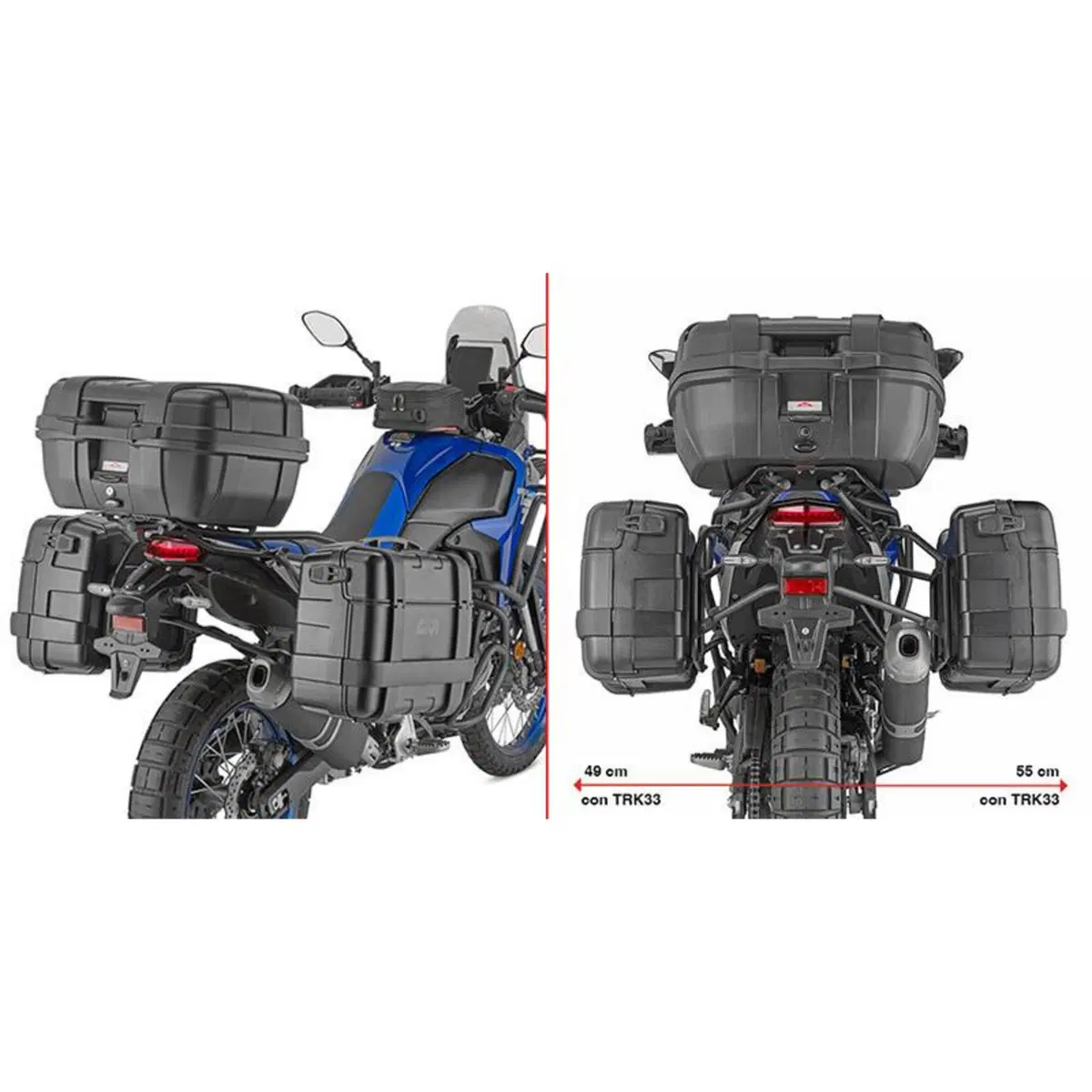 Portavaligie Laterale Givi Per Yamaha Tenerè 700 (