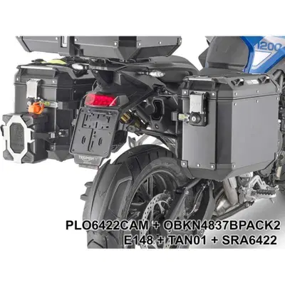 Portavaligie laterale Givi PLO6422CAM per TRIUMPH