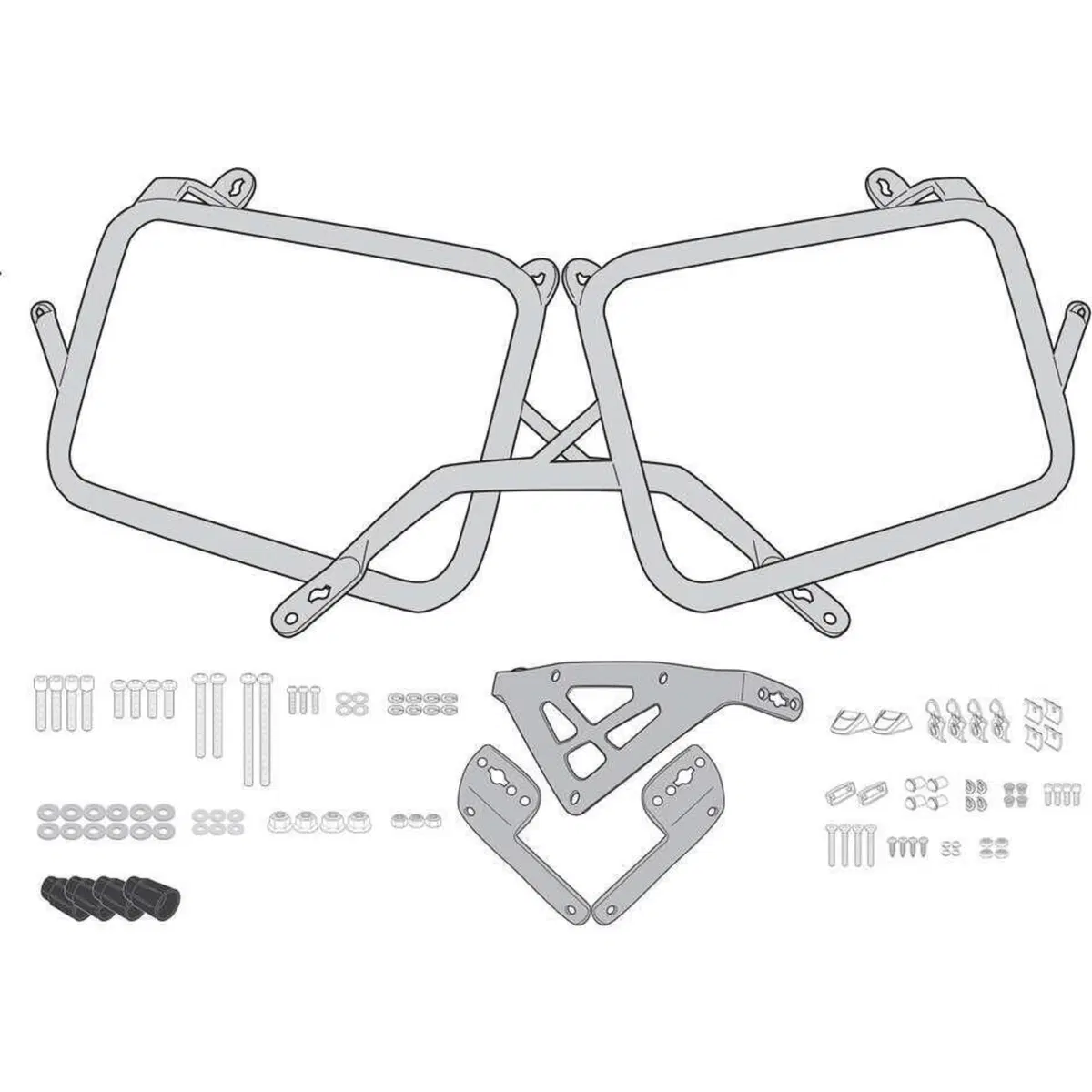 Portavaligie laterale Givi PLO6423MK per Triumph T