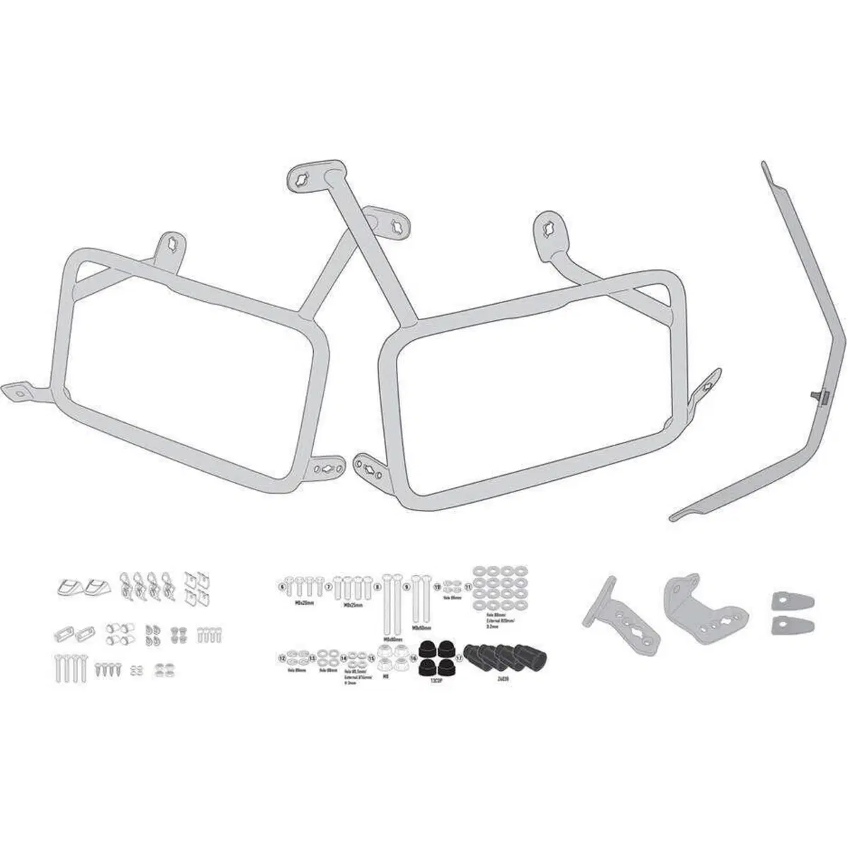 Portavaligie laterale Givi PLO7717MK per valigie M