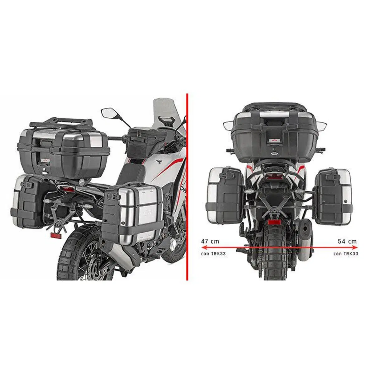 Portavaligie Laterale Givi Per Moto Morini X-Cape