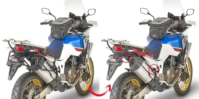 Portavaligie laterale Givi PLR1161 a rimozione rap