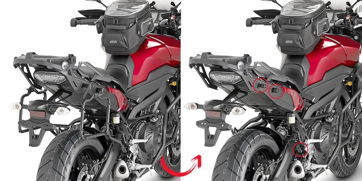 GIVI PLR2122 Portavaligie laterale rimozione rapid
