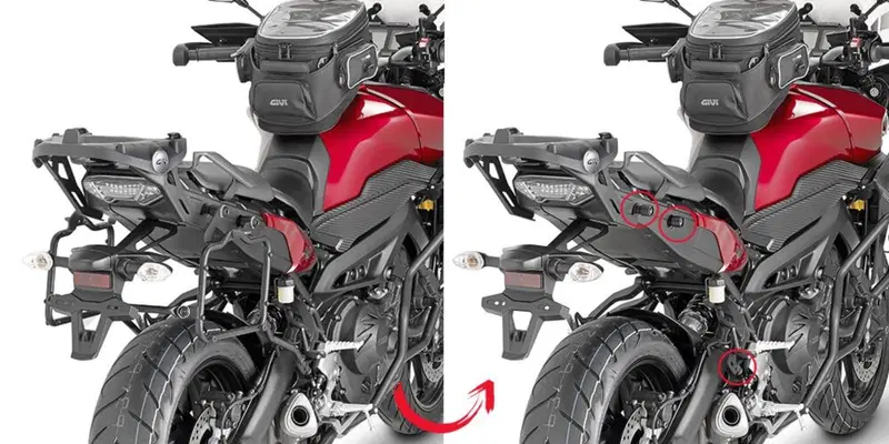 GIVI PLR2122 Portavaligie laterale rimozione rapid