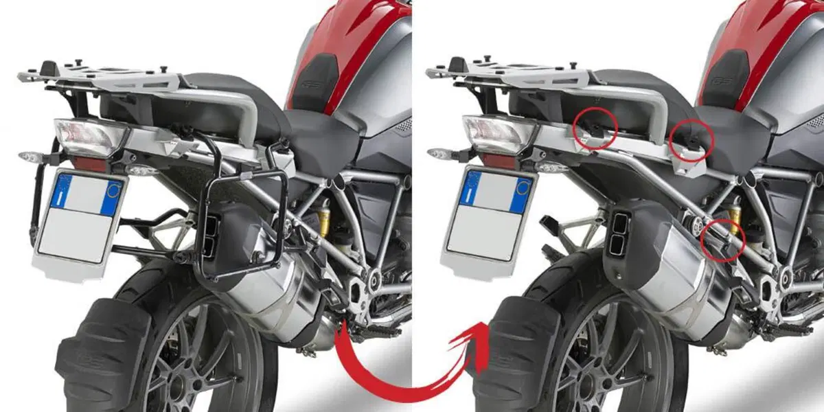 GIVI PLR5108 Portavaligie laterale rimozione rapid