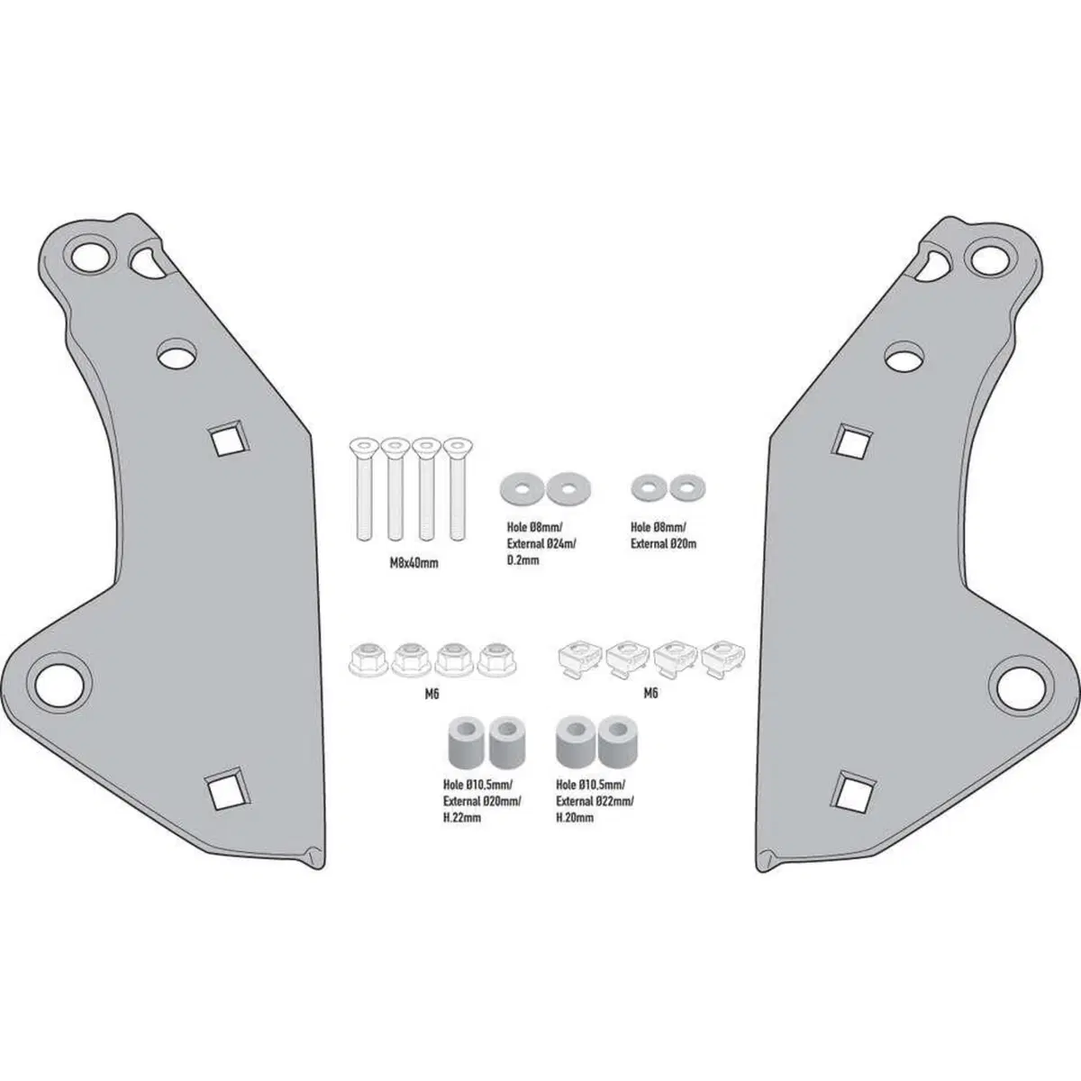 Attacco posteriore Givi Monokey per Honda X-ADV 75