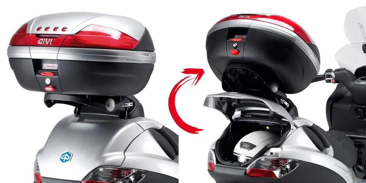 Portapacchi Monokey ribaltabile Givi per Piaggio