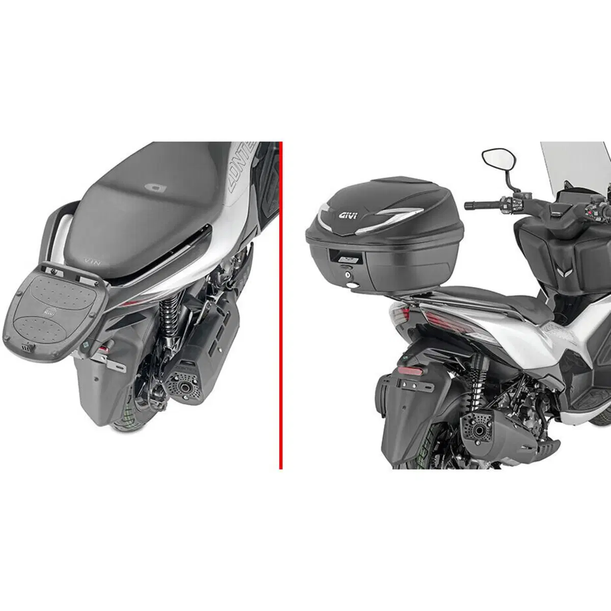 Attacco posteriore Givi SR7602 Per ZONTES 350 D (2
