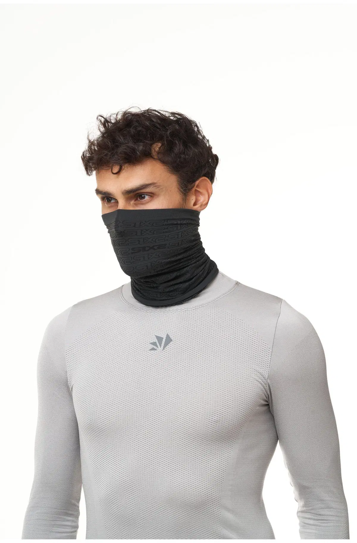 Scaldacollo Sixs TBX V2 Logo Grigio Scuro Nero