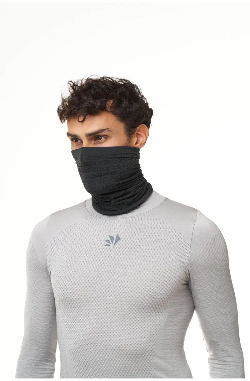 Scaldacollo Sixs TBX V2 Logo Grigio Scuro Nero