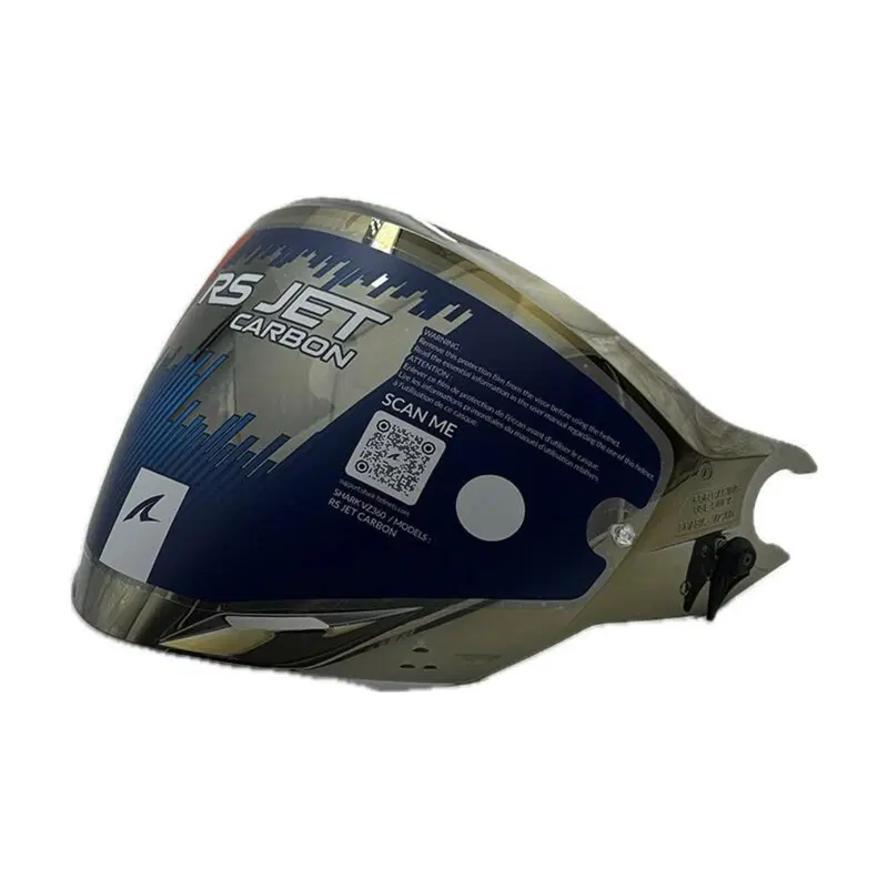 Visiera Specchiata Oro Shark Per Rs Jet Shark 