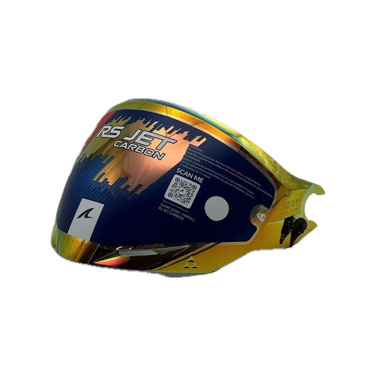 Visiera Specchiata Rossa Shark Per RS Jet Shark 