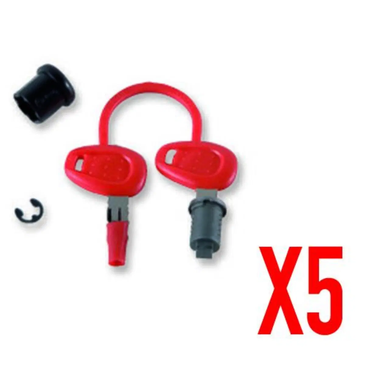 Givi z1382 kit ricambio chiavi per 5 valigie