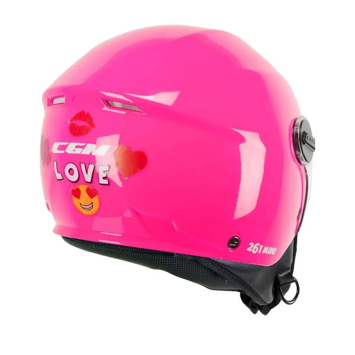 Casco Jet Bambino CGM 261A Mini Mono Rosa YS (4)