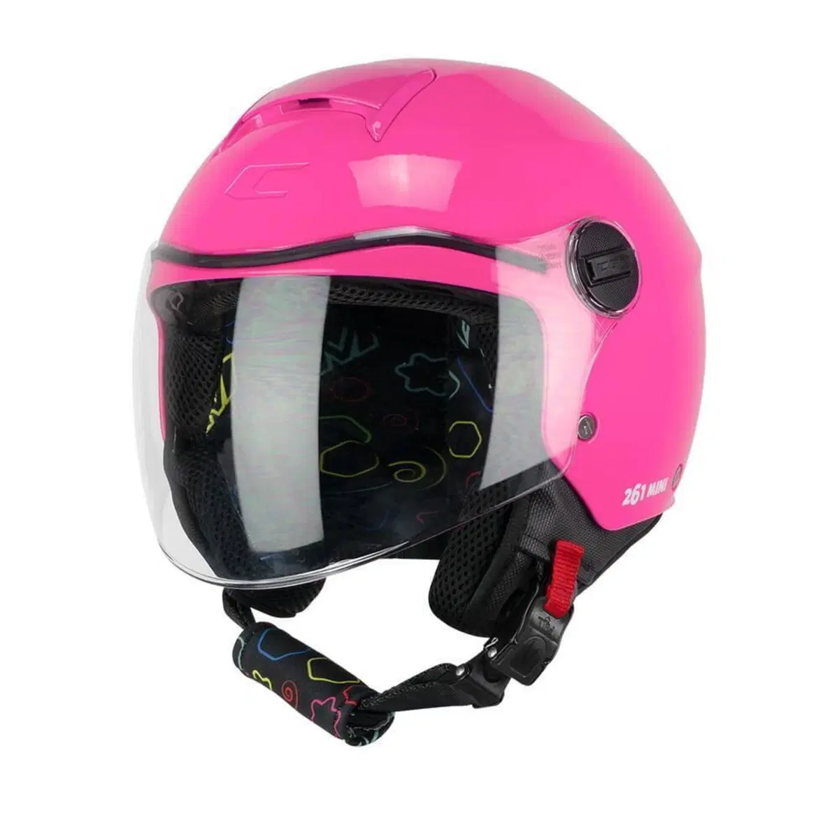 Casco Jet Bambino CGM 261A Mini Mono Rosa YS