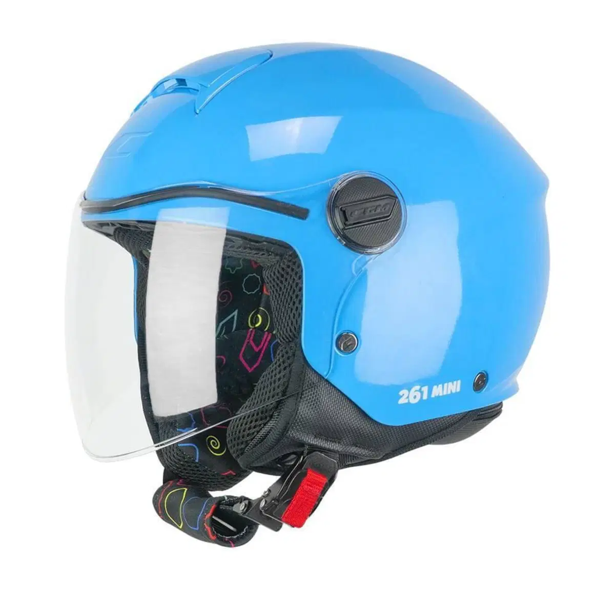 Casco Jet Bambino CGM 261A Mini Mono Azzurro YS (4)