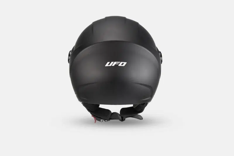 Casco Demi-Jet UFO Nixie Nero Opaco Taglia M Ufo Plast (4)
