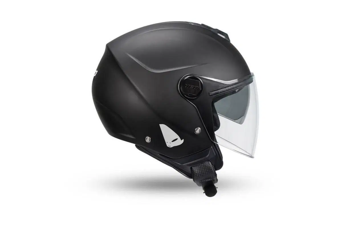 Casco Demi-Jet UFO Nixie Nero Opaco Taglia L Ufo Plast (2)