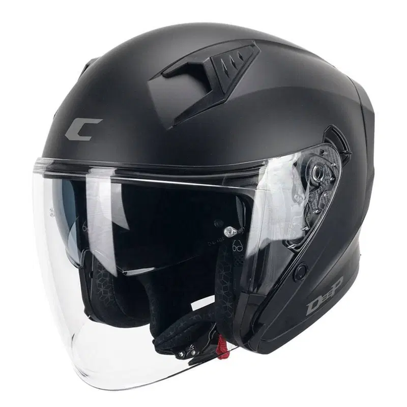 Casco Jet CGM 127A Deep Mono Nero Opaco M