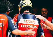Joan Mir al GP di Barcellona con la mano destra ferita