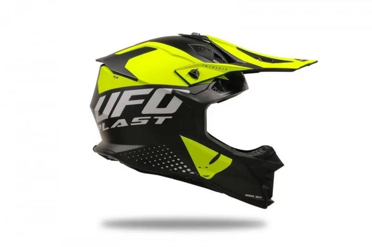 Casco UFO Intrepid HE13400KD Giallo Nero L Ufo Plast (5)