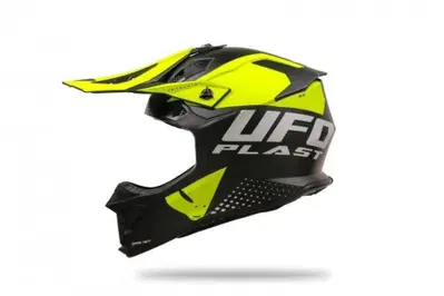 Casco UFO Intrepid HE13400KD Giallo Nero XL Ufo Plast