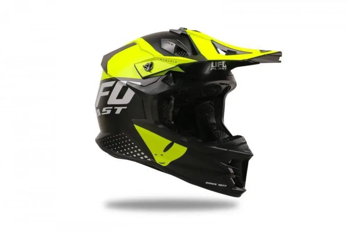 Casco UFO Intrepid HE13400KD Giallo Nero XL Ufo Plast (3)