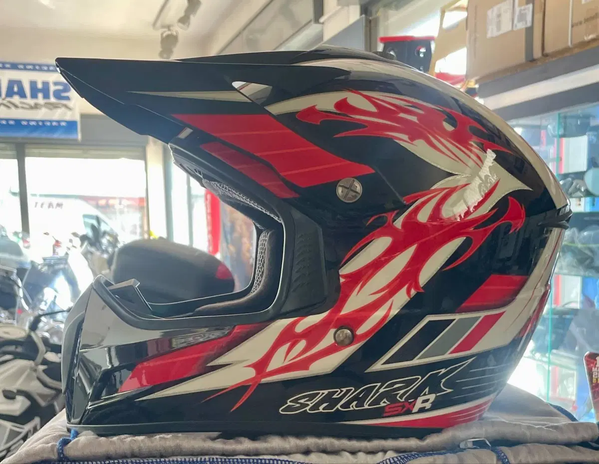 Casco Shark SXR Black Red White L Shark Helmets