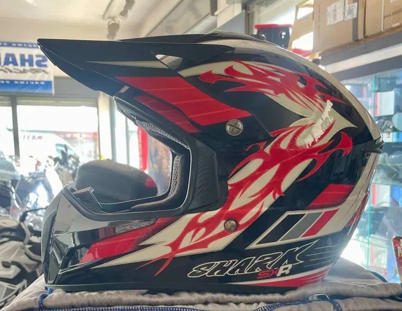 Casco Shark SXR Black Red White L Shark Helmets