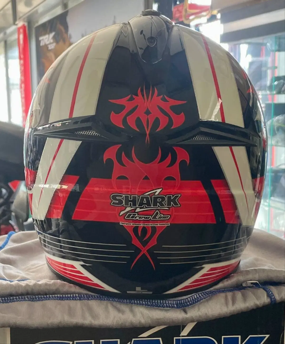 Casco Shark SXR Black Red White L Shark Helmets (4)