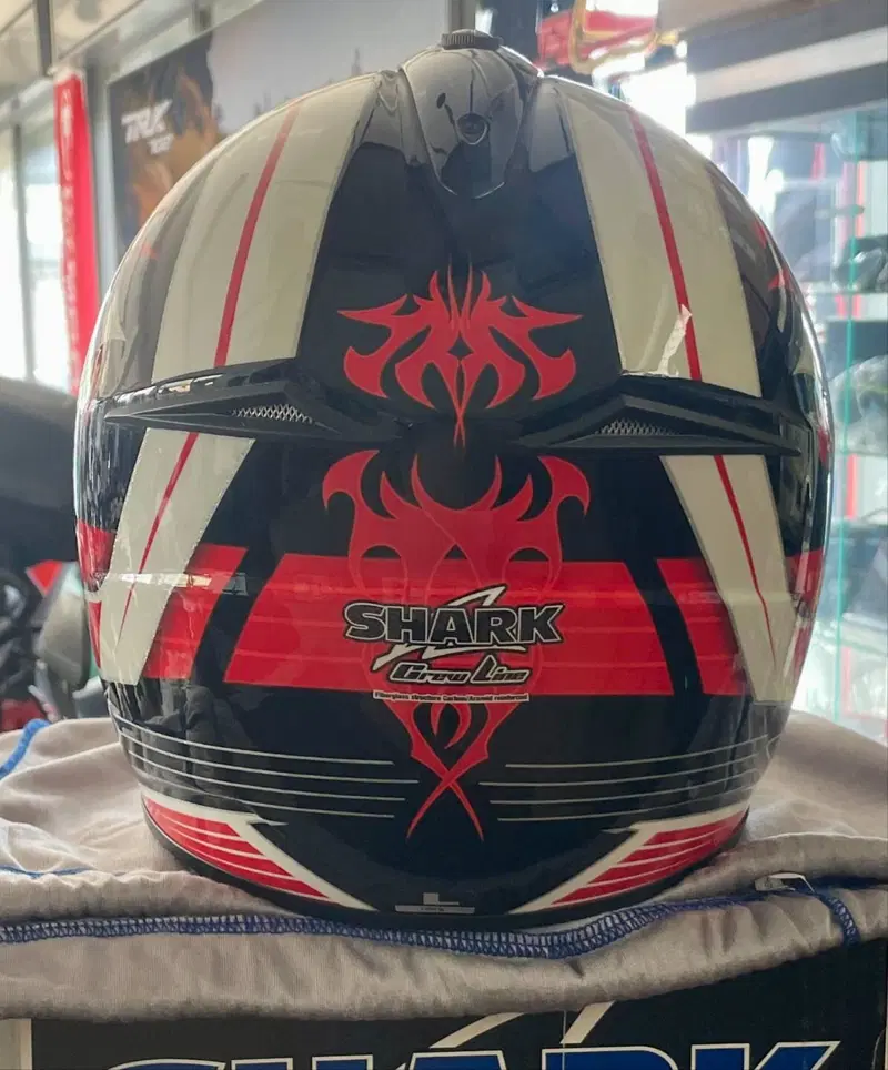 Casco Shark SXR Black Red White L Shark Helmets (4)