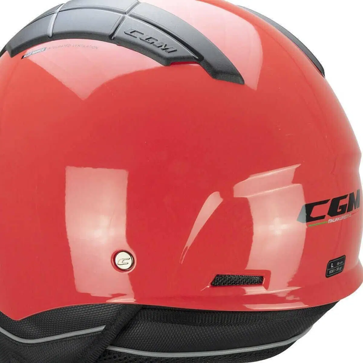 Casco CGM 111A SLOT MONO Cremisi Taglia M (3)
