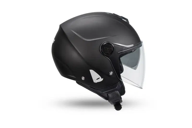 Casco Demi-Jet UFO Nixie Nero Opaco Taglia S Ufo Plast (2)