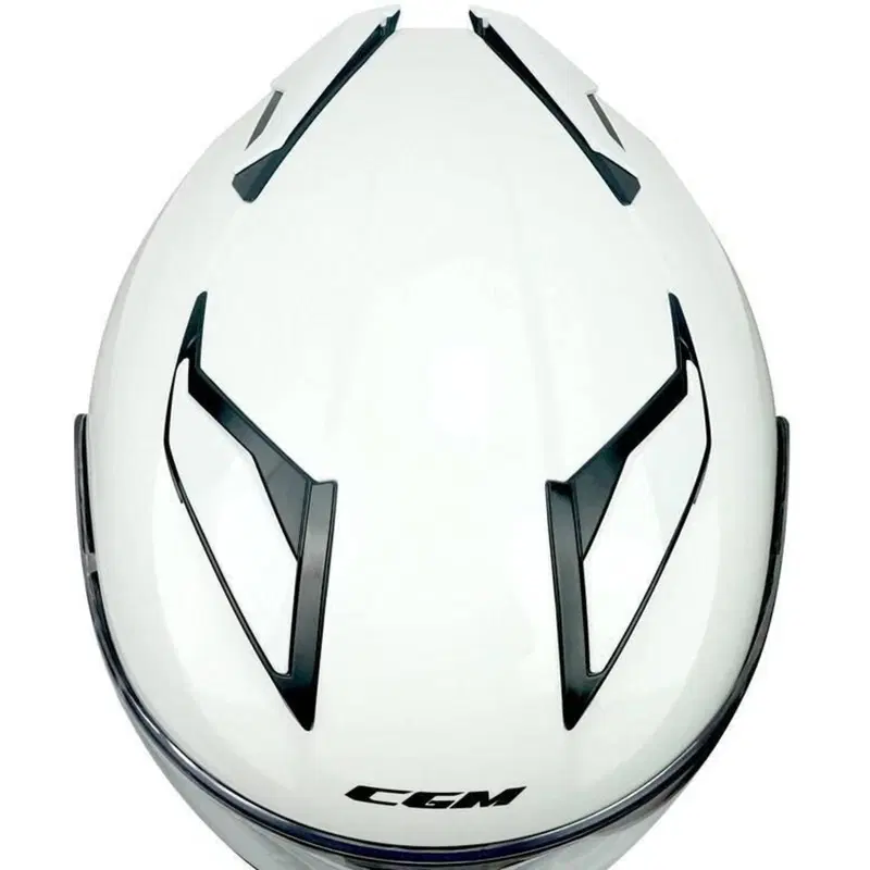 Casco Jet CGM 130A Daytona Mono Bianco Doppia Visi (2)