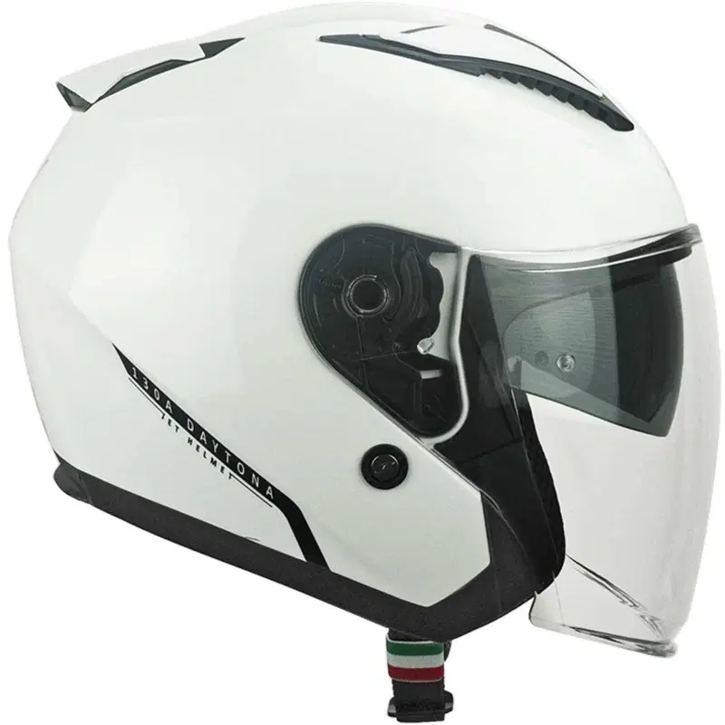 Casco Jet CGM 130A Daytona Mono Bianco Doppia Visi
