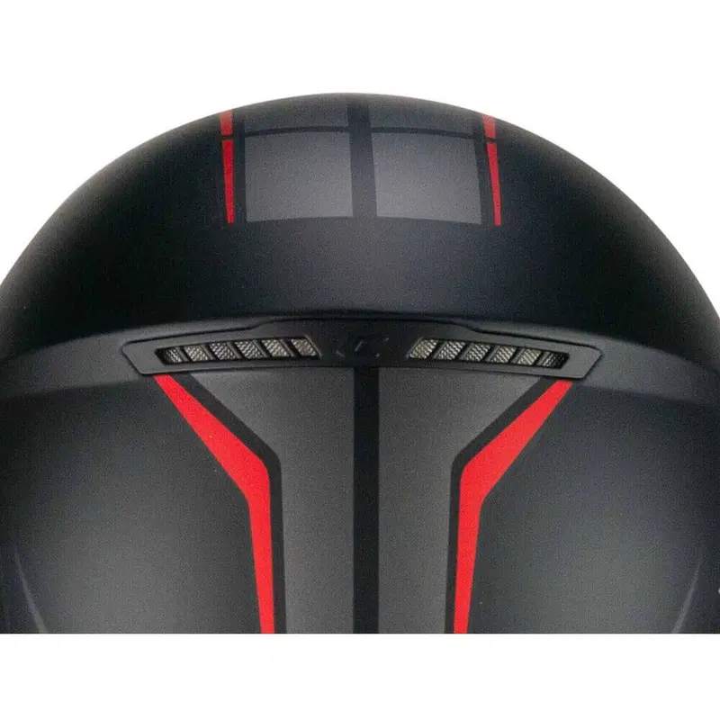 Casco CGM 167X FLO TECH Nero Rosso Matt Taglia S (3)