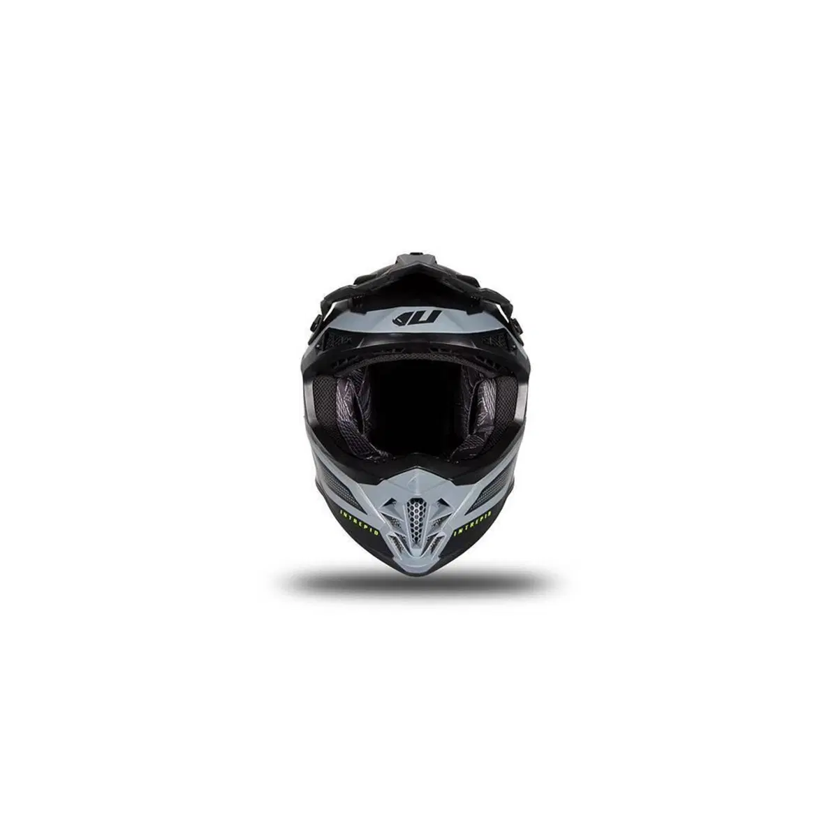 Casco Cross Ufo Plast Intrepid Grigio Opaco XL (4)
