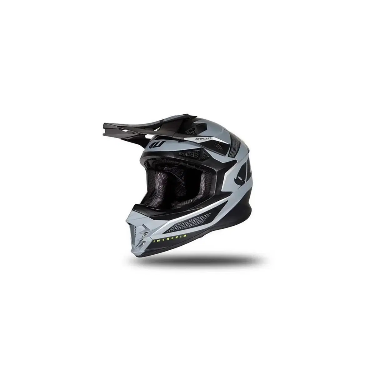 Casco Cross Ufo Plast Intrepid Grigio Opaco XL