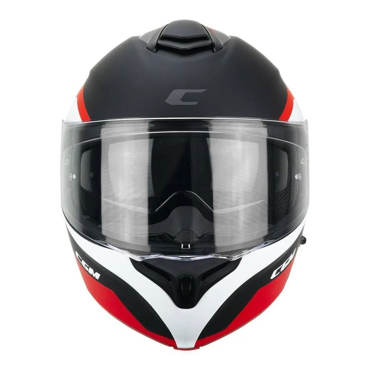 Casco Modulare CGM 568 Ber Nero Rosso Opaco S (2)