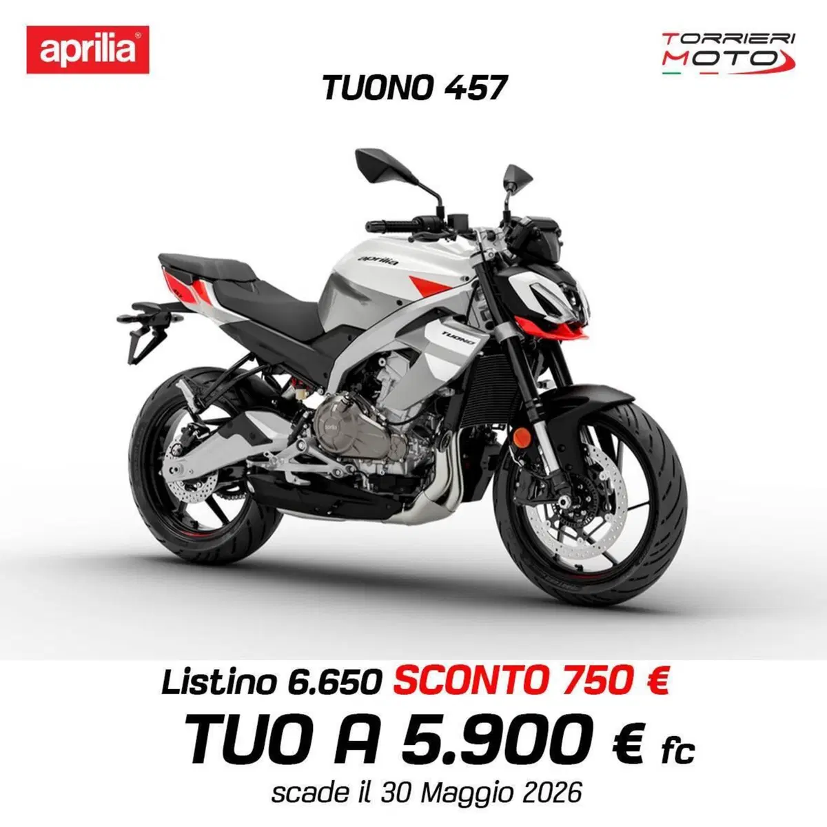 Aprilia Tuono 457 (2025 - 26)
