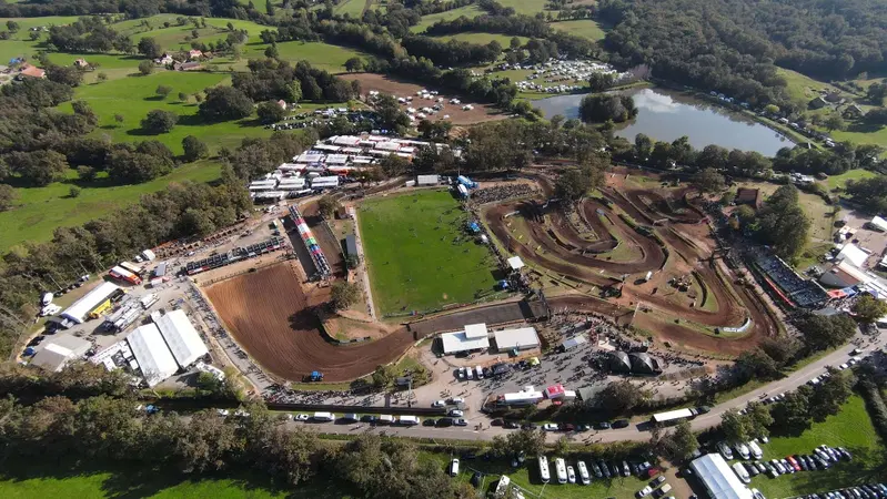 La pista di Lecapelle Marival vista dall'alto