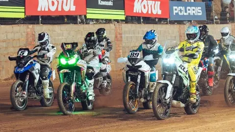 MAXI TRAIL bikes at FLAT TRACK race | SuperGP Rocco's Ranch 2026 by Jaume Soler