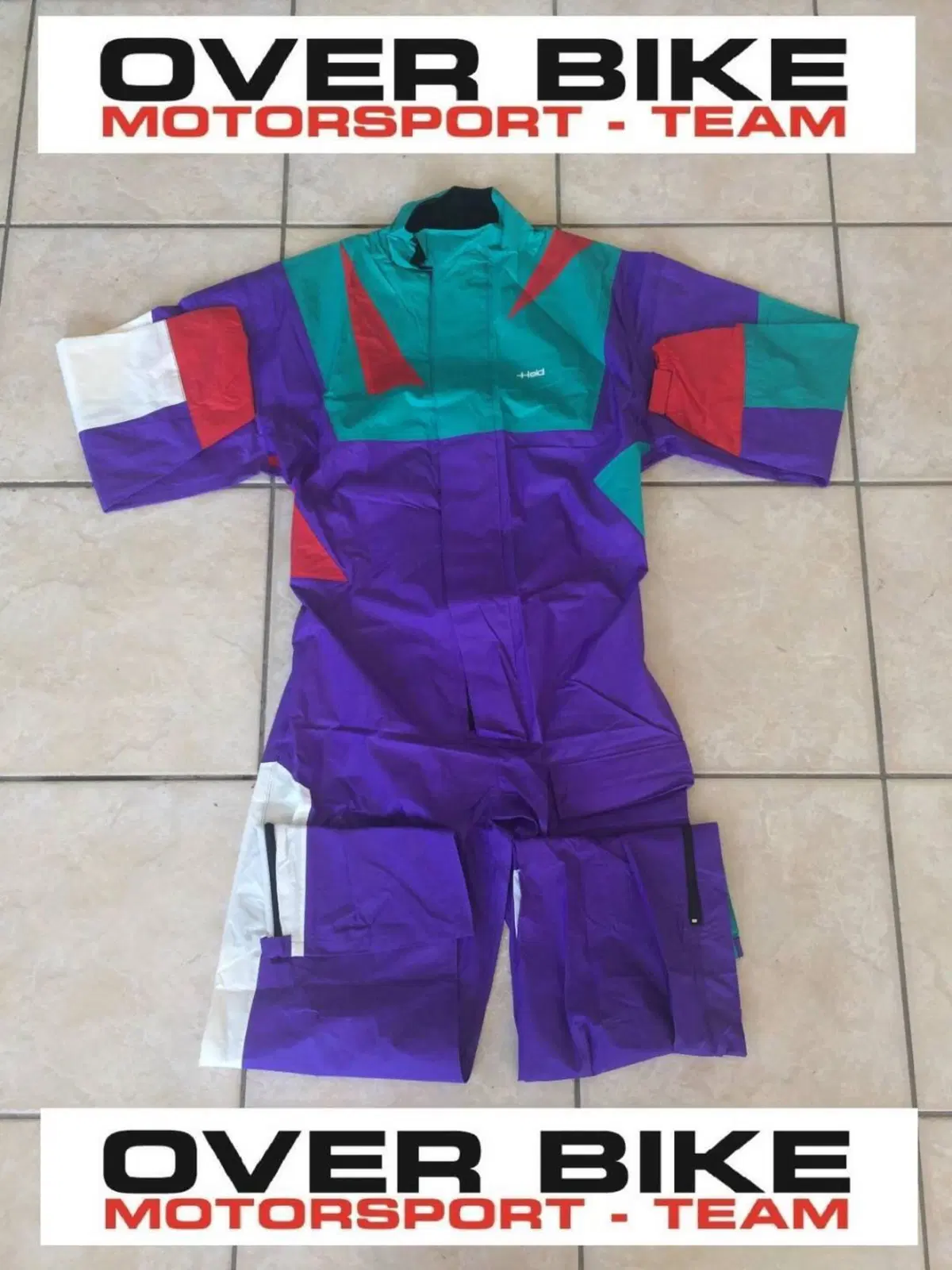 Held Suit Tuta Antipioggia Intera Viola Verde L