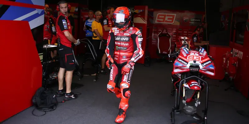 Marc M&aacute;rquez durante le FP1 del Mugello 2026