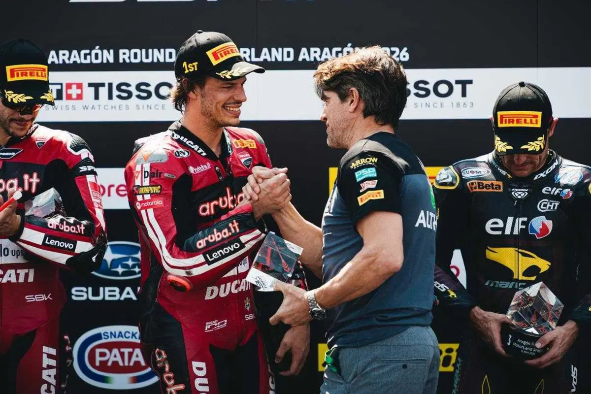 SBK 2026. GP d’Aragona. Nicolò Bulega in pole position al Motorland
