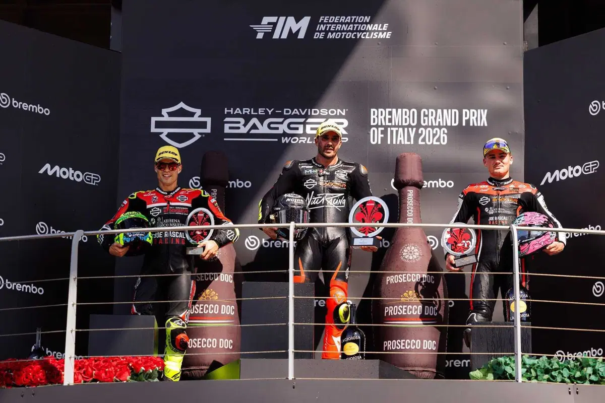 La prima europea della H-D Bagger World Cup. Gutierrez e Iannone. È il delirio [VIDEO] (2)