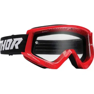 Maschera Thor Combat Racer Rosso Nero Cross Enduro