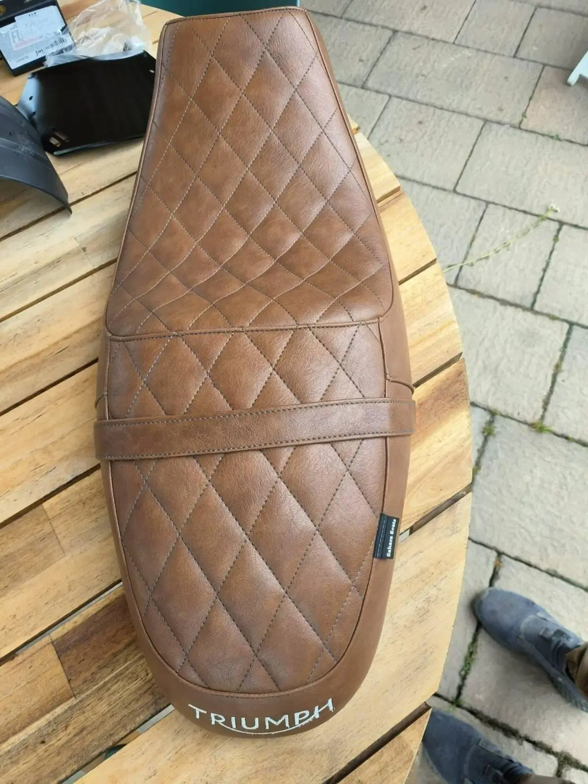 Sella cuoio Sahara Seats (con schiuma maggiorata) Sahara Seats per Triumph