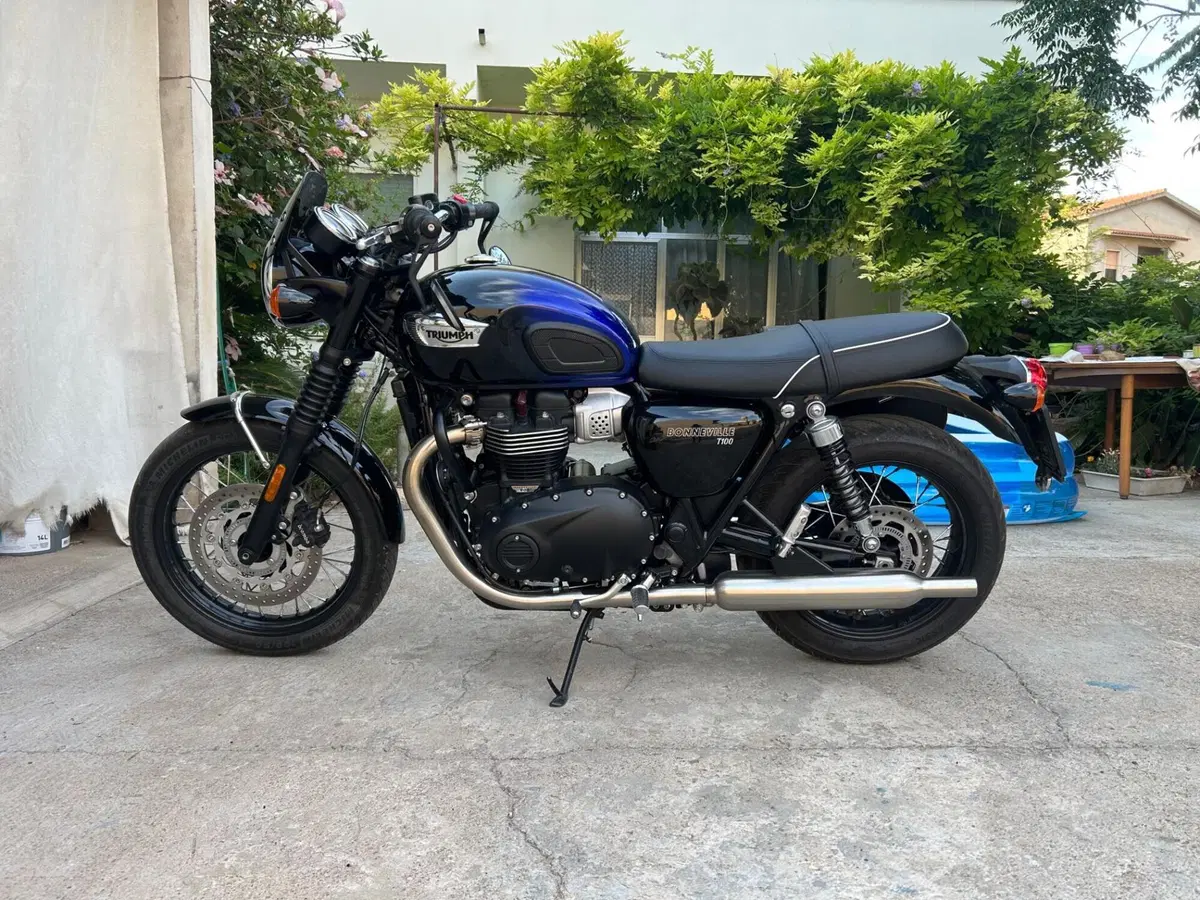 Triumph Bonneville T100 Stealth Edition (2024) (8)