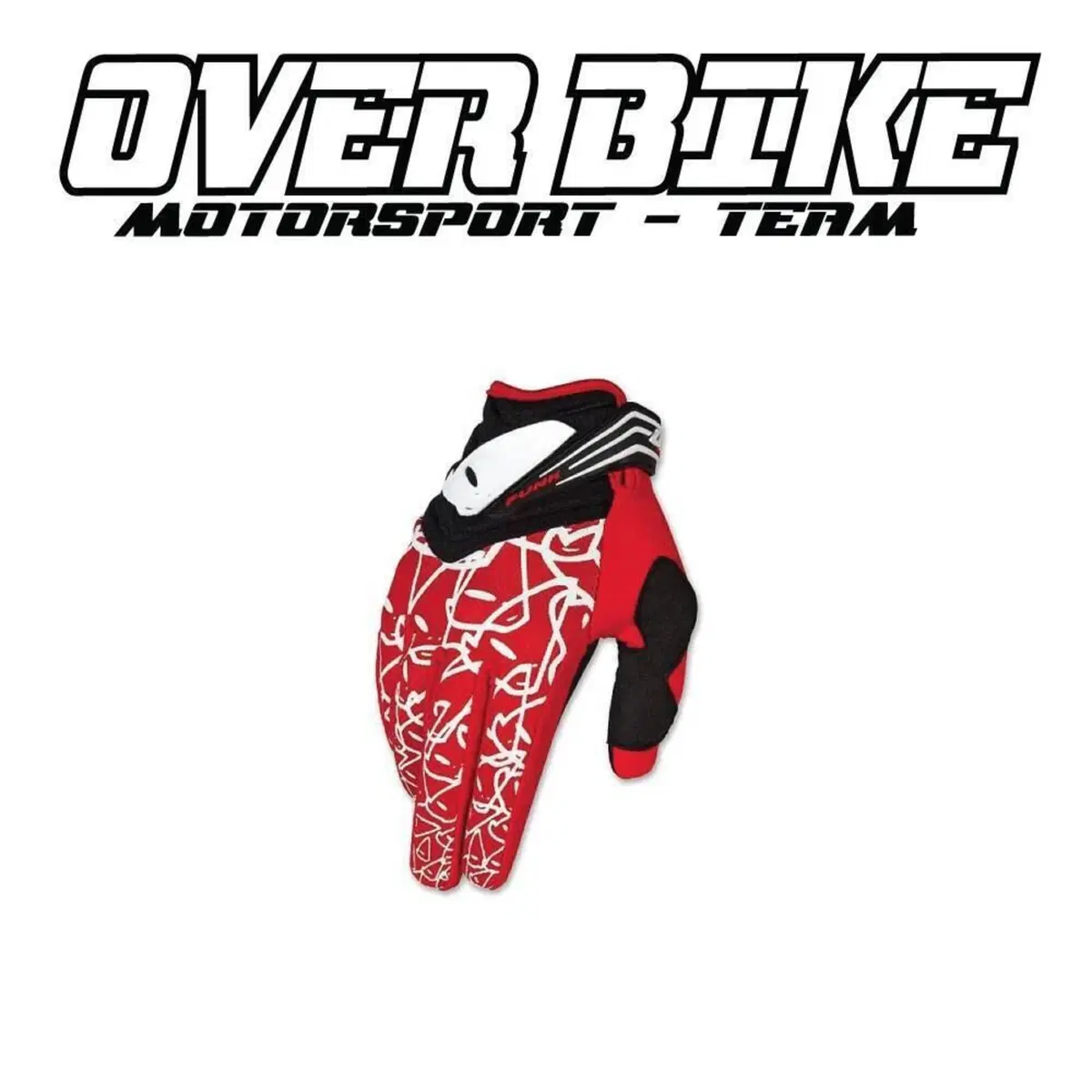 Guanti Ufo Plast Punk XXL Rosso Bianco
